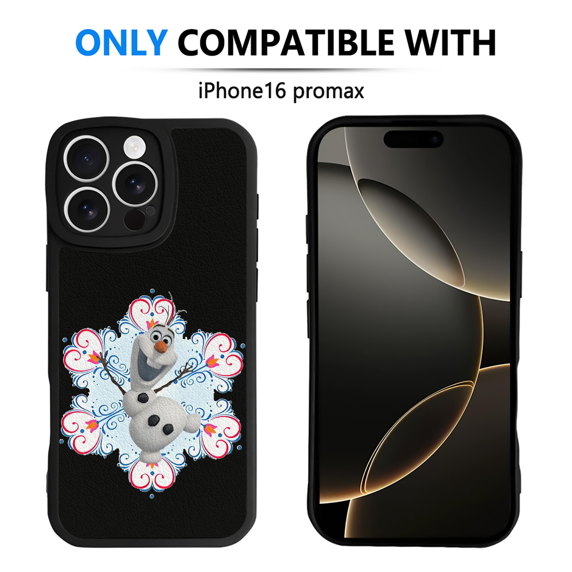 （画像用） アナと雪の女王 アンナ エルサ Frozen Anna Elsa 【iPhone 16シリーズ対応】シリコンスマホケース（レザー調） 材質：シリコン